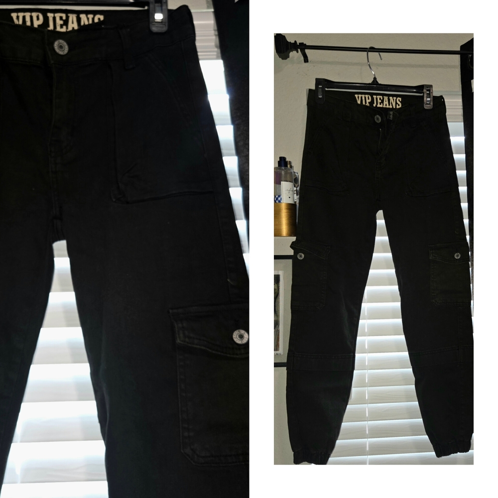 VIP Black Cargo Jeans